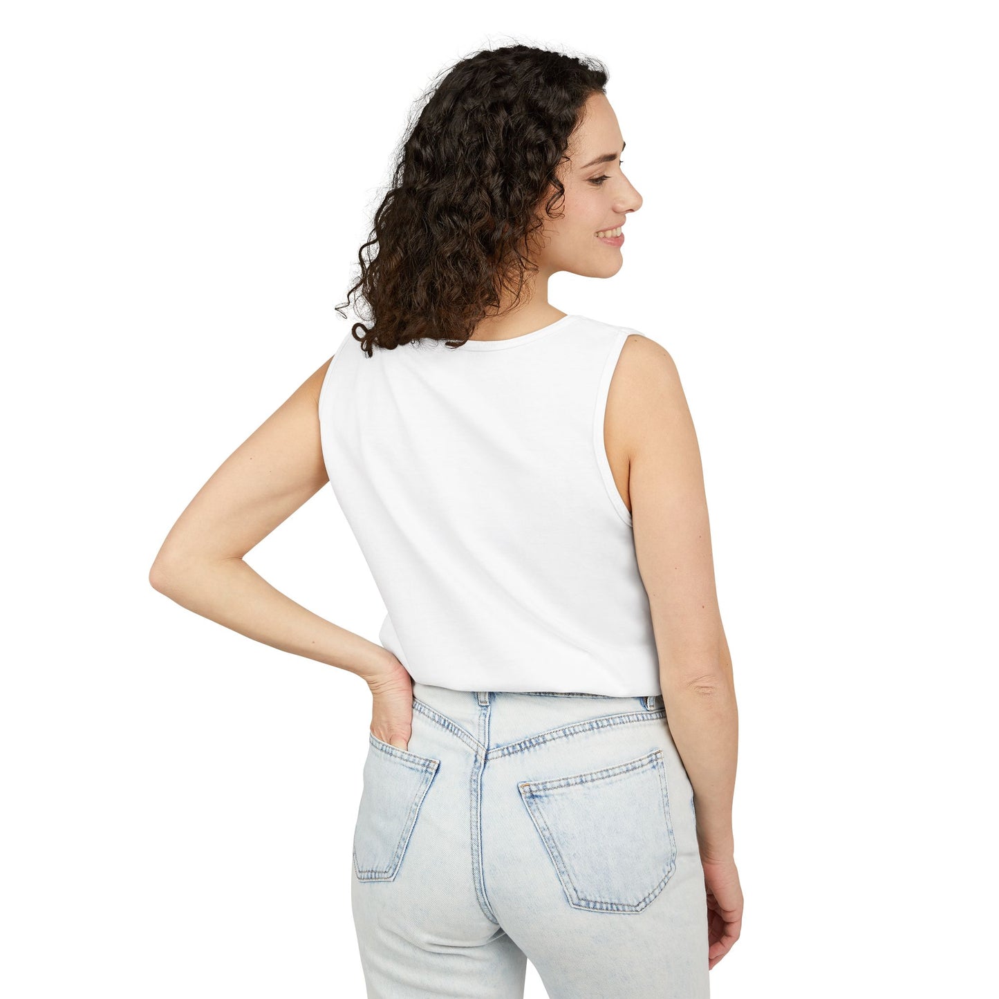 Dizzy Arcadian Logo Tank Top in White