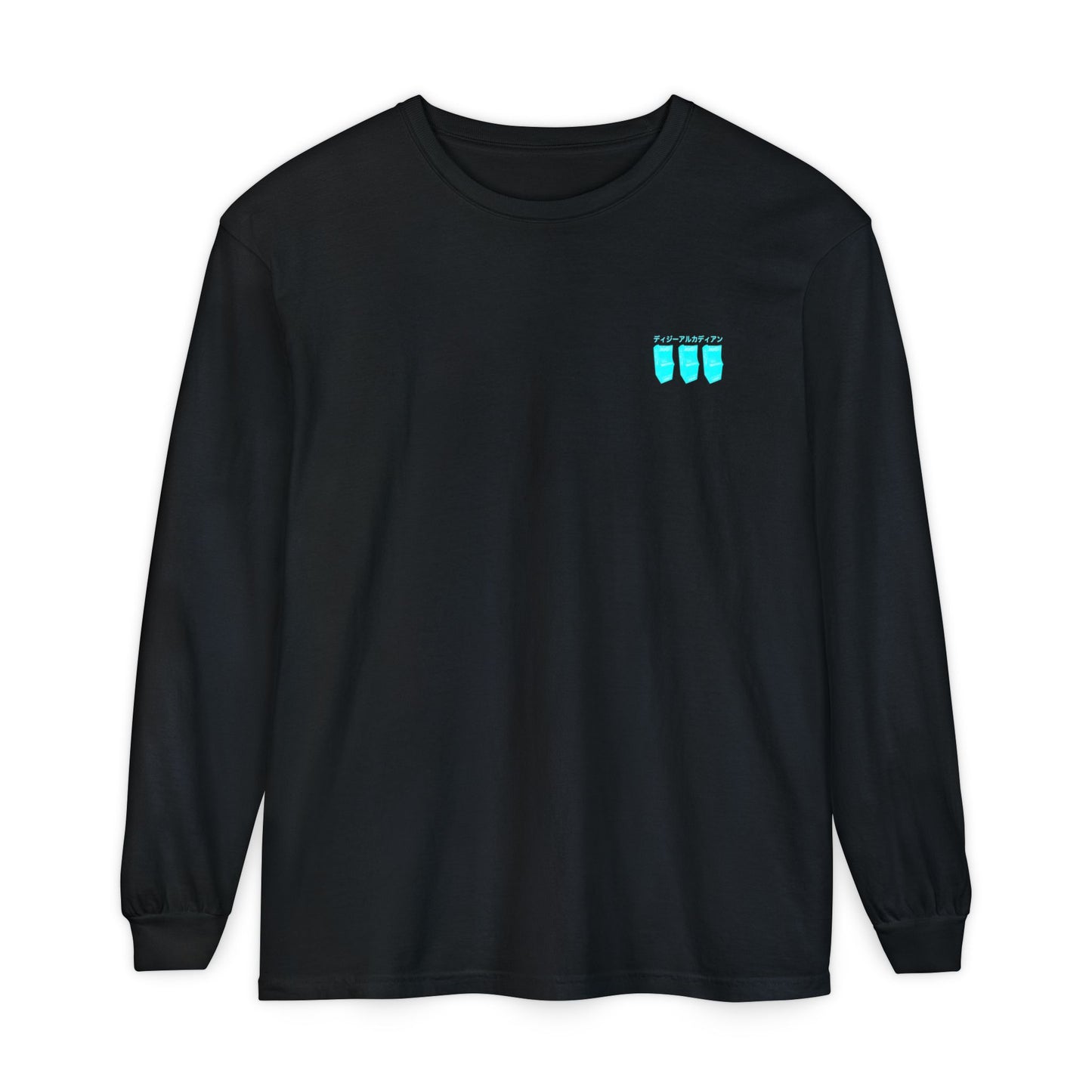 Dizzy Arcadian Logo Long Sleeve T-Shirt in Black
