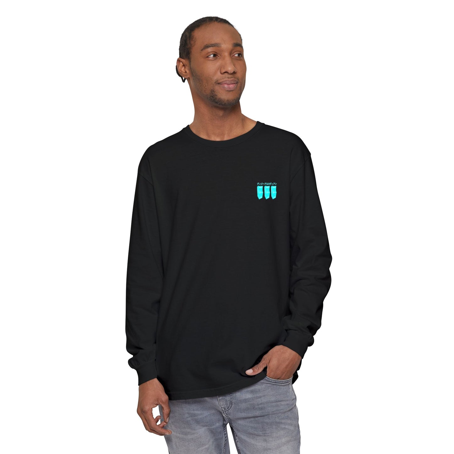 Dizzy Arcadian Logo Long Sleeve T-Shirt in Black