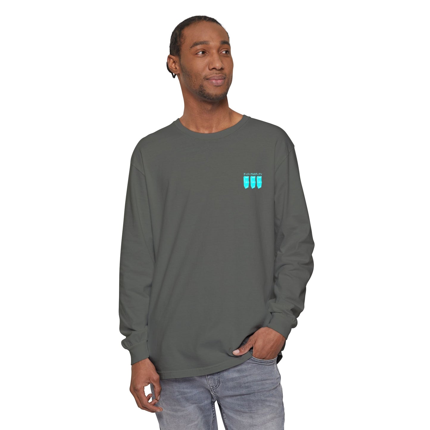 Dizzy Arcadian Logo Long Sleeve T-Shirt in Pepper