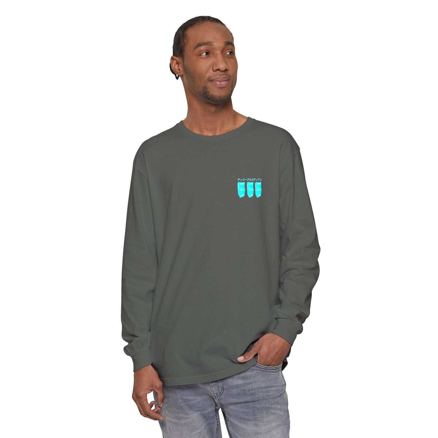 Dizzy Arcadian Logo Long Sleeve T-Shirt in Pepper